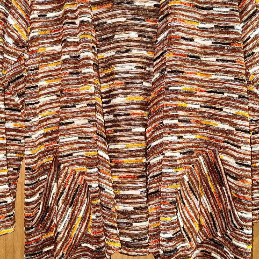 Ruby Rd. Women’s Multicolor Striped Open Cardigan… - image 5